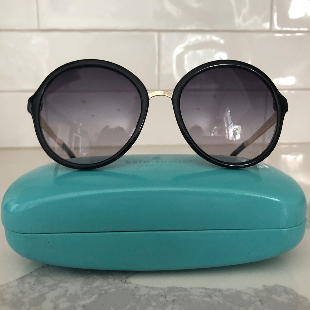 Kate Spade Sunglasses - Black & Light Gold